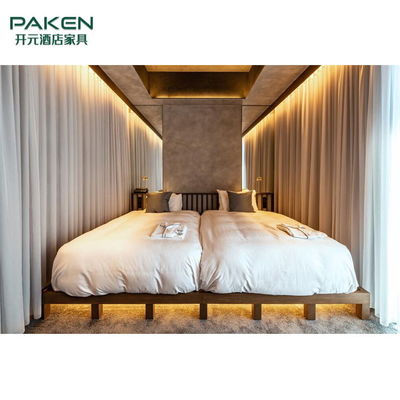 ISO9001 King Size Melamin Yüzey Modern Otel Mobilyaları