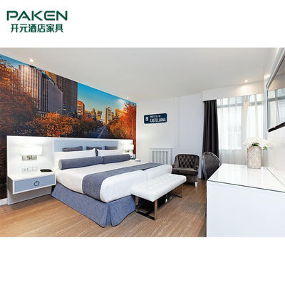 Doğal Kaplama Paken Hotel Yatak Odası Mobilya Takımları