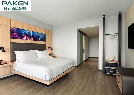 Doğal Kaplama Otel Yatak Odası Takımları Gevşek Mobilya + Sabit Mobilya Büyük Başlık