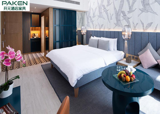 Akdeniz Tarzı Otel Yatak Odası Mobilyaları Romantik Balayı Otel Odası