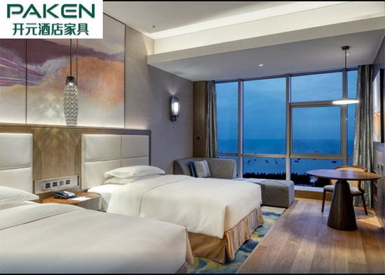 Beş Yıldızlı Crowne Plaza Otel Yatak Odası Takımları Mobilya Eşleşiyor Açık Deniz Fransız Penceresi