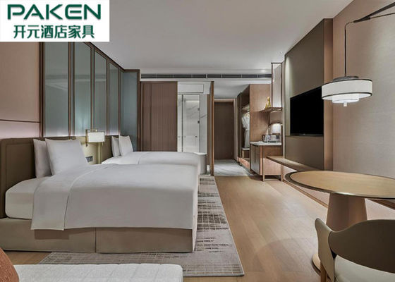 Otel Grupları Beş Yıldız Full Set Yatak Odası Takımları Suitler Hilton Design